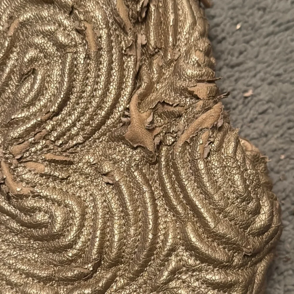 Ivanka Trump Gold Satchel with Artistic Design - Picture 7 of 10